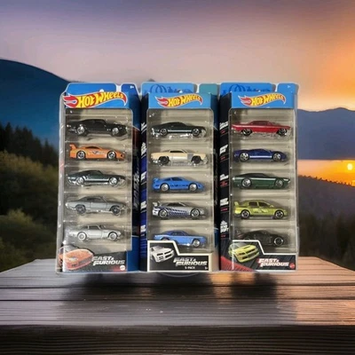 Hot Wheels Fast & Furious 5 Pack Lote de 3 de 2019, 2020 y 2022 Skyline Supra Foto 1 de 4