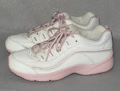 Zapatilla deportiva EASY SPIRIT Seromy MOVE FOR PINK CUERO BLANCO con cordones ACTIVE WALKING 6M Foto 1 de 4