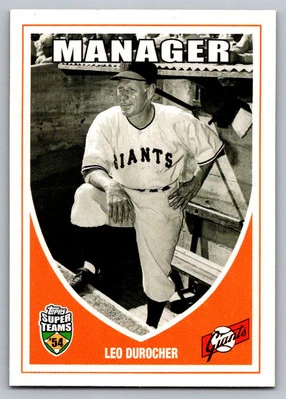 2002 Topps Super Teams # 1 - Leo Durocher - New York Giants - Image 1 of 2
