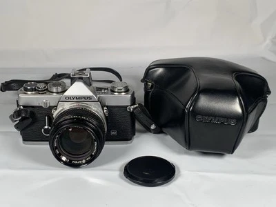 Olympus OM-1  35mm SLR Film Camera w/ 50mm f1.4 Lens - Image 1 of 4