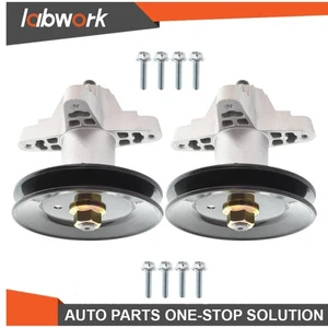 Labwork 2Pcs Spindle Assembly Fits For MTD Deck 918-04197B 918-04197 918-04197A - Picture 1 of 8