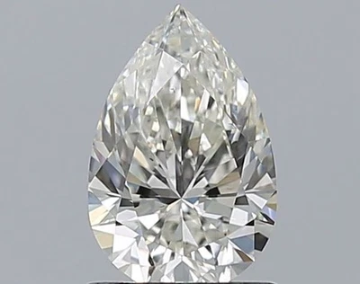 Cert. GIA 1.01 CT Pear Cut Natural Mined Diamond Loose J color SI1 clarity - Image 1 of 2