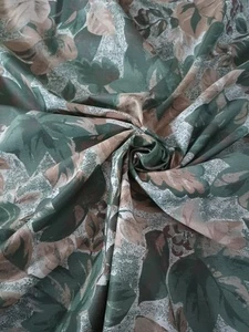 Sherwood Pine Bough 45"W Fabric 2001 WILD GL Green/Grey/Brown Leaf Fall  BTY - Picture 1 of 8