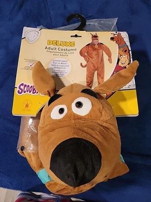 Disfraz Scooby-Doo Deluxe Adulto Talla Grande - Warner Bros. Tocado de felpa - Nuevo Foto 1 de 4