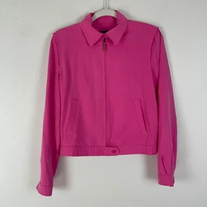 Lauren Ralph Lauren Jacke Damen S Rosa 100% Seide Full Zip Leicht Frühling - Bild 1 von 12