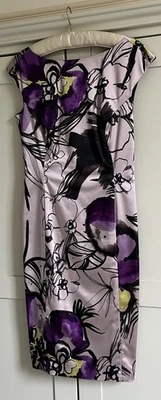 Coast Purple Lilac Black Dress Size 12 - Image 1 of 4