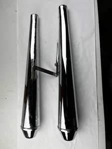 REVERSE CONE MUFFLER ADJUSTABLE MOUNT 26IN" LONG 1 3/4" TO 1 1/2" SLEEVES UK - Picture 1 of 1
