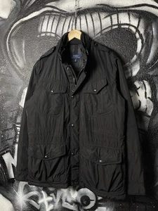 Piumino uomo Polo Ralph Lauren nero con cappuccio stile Field M65 utility taglia L - Foto 1 di 24