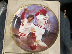 Pete Rose Cincinnati Reds Gartlan Signed Autograph Plate limited - Picture 1 of 3