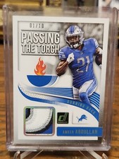 2018 Donruss Ameer Abdullah Kerryon Johnson Passing The Torch Patch #01/10 Lions