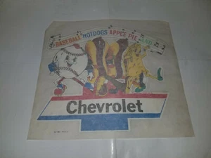 1975 CHEVROLET AMERICA'S FAVORITE BASEBALL HOTDOG APPLE PIE T-SHIRT TRANSFERS - Picture 1 of 4