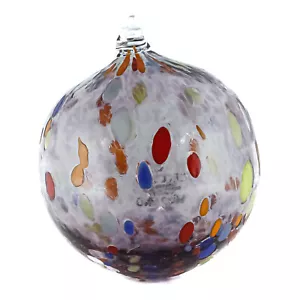 Murano Glass Bauble Xmas Christmas Decoration Ball Lilac Purple Multi Millefiori - Picture 1 of 8