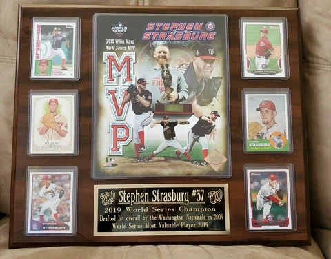 Stephen Strasburg Washington Nationals 2019 World Series MVP Plaque Cover