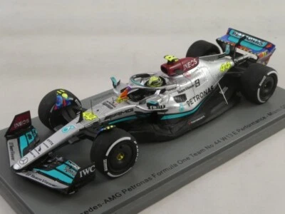 Spark Mercedes AMG F1 W13 #44 Lewis Hamilton Miami GP 2022 1/43 S8536 - Photo 1/3