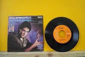 RICK SPRINGFIELD - Don't talk to Strangers / Tonight 7" 1982 RCA German PiCvr NM - Bild 1 von 2