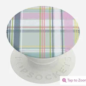 Vera Bradley Popsockets Popgrip in Pastel Plaid Pop Phone Swappable New - Photo 1 sur 3