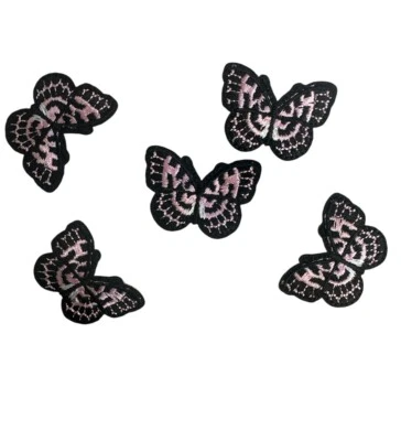 A lot of 5 iron on patches-pink butterfly-B1 - Image 1 of 3