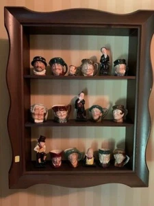Royal Doulton Toby Mug Collection 17 pieces with Display Shelf - Picture 1 of 12
