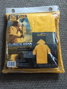 Climate Gear PVC Garment Material Trench Coat~2 piece Weather Resistant XL New - Picture 1 of 4
