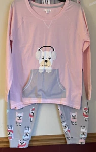 FRENCH BULLDOG 2 PIECE PAJAMA SET WITH POUCH POCKET. SPECIAL MARKDOWN PRICE!!!!! - Picture 1 of 10