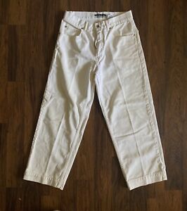 Vintage Anchor Blue Baggy Jeans White 30” x 30” 90s