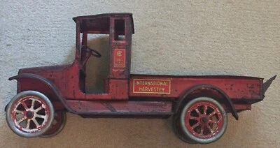 Vintage 1920s Toy Buddy L Truck Red Baby IH 99 Years Old, Original Paint 24"  - Image 1 of 4