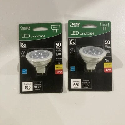 50-Watt Equivalent GU5.3 Bi-Pin 12-Volt LED Light Bulb, Bright White 2 Pack - Image 1 of 2
