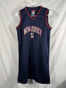 Reebok New Jersey Nets Jason Kidd #5 Stitched Jersey, Long, Mens M Blue - Picture 1 of 5