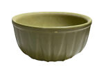 USA Art Pottery Planter Flower Pot Round MATTE Avocado Green Glaze Art Deco