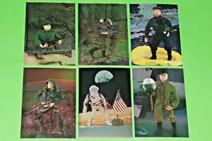 1994 G. I. Joe 30th Salute inserto de cromo subconjunto de 6 tarjetas conjunto C1-C6 raro - Imagen 1 de 11