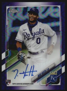 2021 Topps Chrome Rookie Autographs Purple Refractors #RANH Nick Heath /250