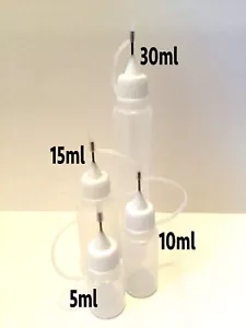 Filling GemTac Glue UK In various size Empty Bottle Needle Precision Tip - Bild 1 von 6