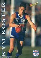 1995 Select Series 1 Base Card [ 65 ] Kym KOSTER Western Bulldogs