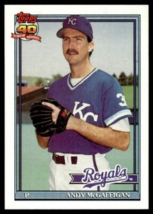 1991 Topps #671 Andy McGaffigan Kansas City Royals