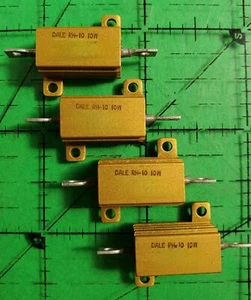 Resistenze Wirewound RH-10 R33 5% VISHAY .33 ohm 10W 5% telaio 4pz - Foto 1 di 3