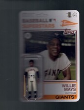 Willie Mays 2021 TOPPS BIG LEAGUE 1983 TOPPS CARDBACK DESIGN SUPER7 FIGURE 
