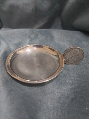 Antiguo mango de moneda Cartier de plata esterlina Tastevin catador de vinos principios del siglo XX Foto 1 de 4