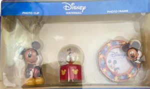 NUEVO 3 piezas Set de Regalo Disney Mickey Mouse, Clip de Fotos, Bola de Agua, Marco de Fotos - Imagen 1 de 4