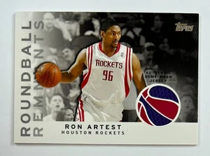 2009-10 Topps Basketball #RR-RAR Ron Artest Roundball Restnants Relic Card BA19 - Foto 1 di 2