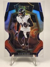 2022 Panini Select Premier Black & Red Prizm Die-Cut David Ojabo #108 Rookie RC