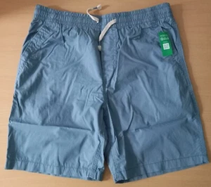 Gap Poplin Pull On Shorts Boy's Size XXXL Husky Blue Washwell Drawcord~ New - Picture 1 of 4