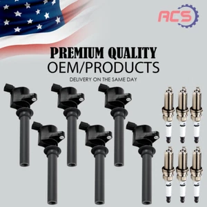 6X OEM Ignition Coil + 6X Iridium Spark Plug for Ford Escape 3.0L V6 DG500 FD502 - Picture 1 of 16