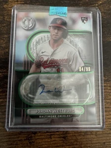 Jordan Westburg 2024 Topps Tribute Rookie Tribute Auto Green/99 Orioles - Picture 1 of 2