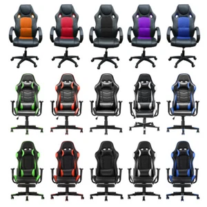 Luxury Executive Race Gaming Office Chair Gas Lift Swivel PC Computer Desk Chair - Picture 1 of 195