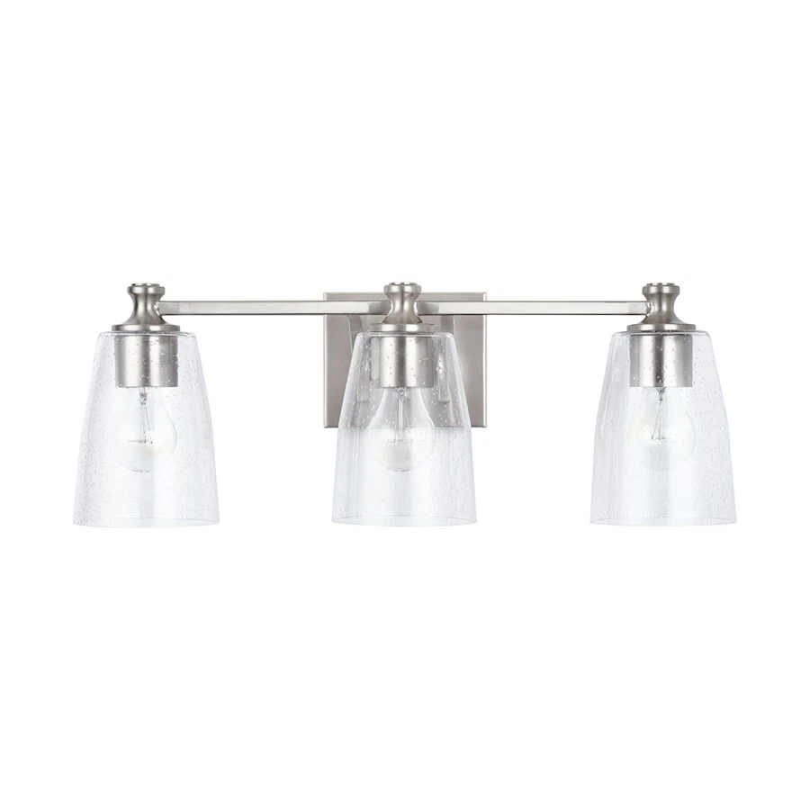 OPEN BOX Capital Lighting Myles 3-Light Vanity Brushed Nickel/- CL140931BN-506