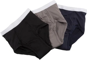Men'S 20 Oz. Incontinence Briefs, 3-Pack, Assorted Colors - Picture 1 of 2