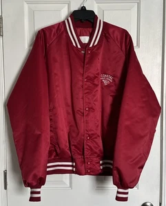 Vintage Murrells inlet, SC Harley Davidson Dealer Red Bomber Jacket Size XL - Picture 1 of 7