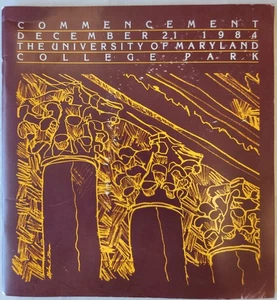 Beginn University of Maryland College Park Eröffnungszeremonie Dez 1984 - Bild 1 von 3