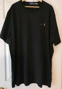 Polo Ralph Lauren kurzärmliges schwarzes Herrenhemd mit Rundhalsausschnitt - 3XLT neu mit Etikett ($ 69,50) - Bild 1 von 4