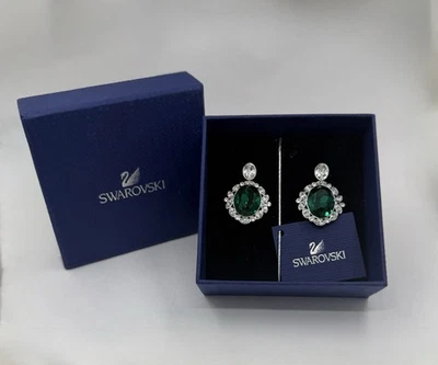 Pendientes colgantes Swarovski Brasil cristal verde Foto 1 de 4